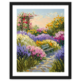 Serene Summer Garden Path Oil Painting thumbnail