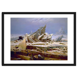 'The Sea of Ice', c. 1823-1824,  Oil on canvas, 96.7 x 126.9 cm. thumbnail