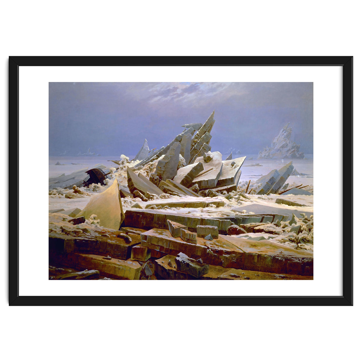 'The Sea of Ice', c. 1823-1824,  Oil on canvas, 96.7 x 126.9 cm.