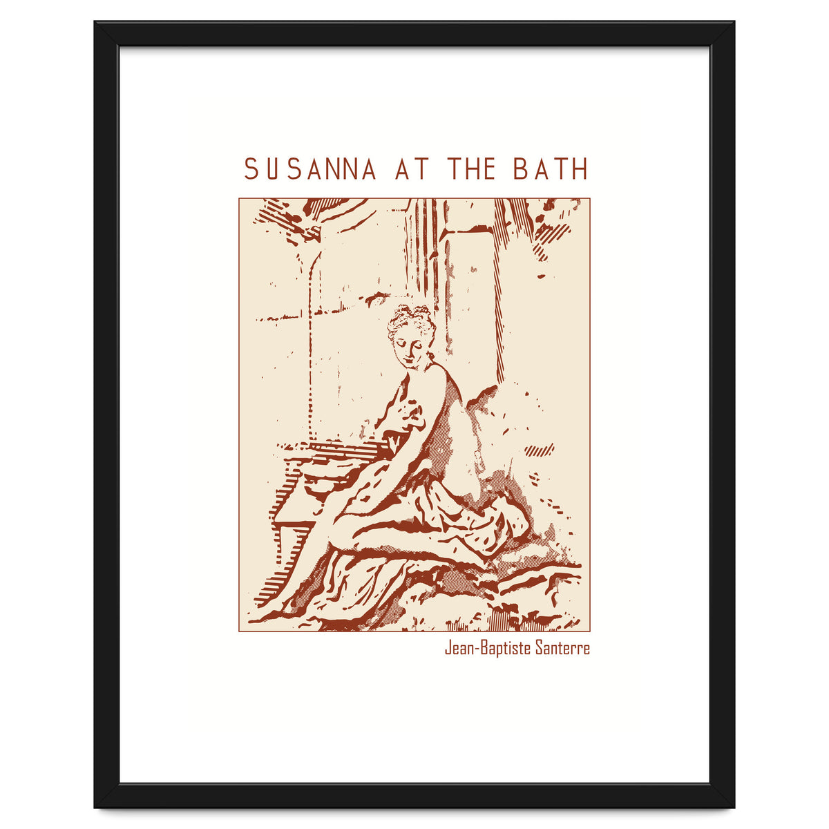 Susanna At The Bath – Jean Baptiste Santerre