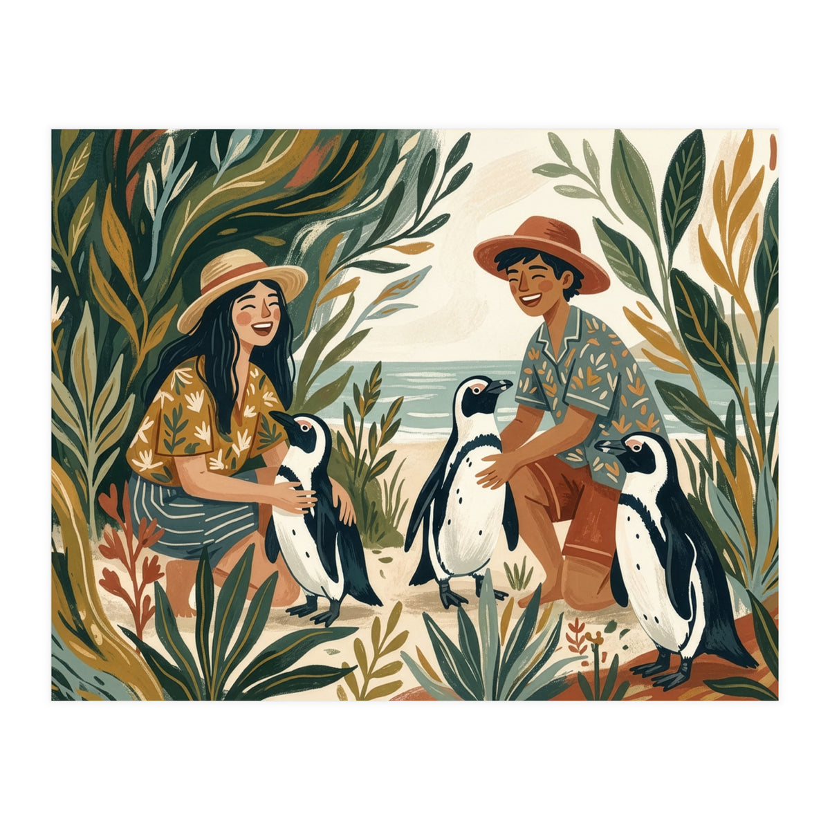 Coastal Penguin Adventure (Print Only)