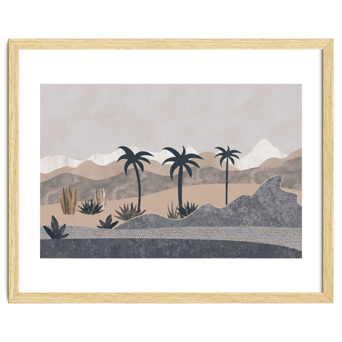 Abstract Landscape Palm Oasis