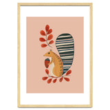 Squirrel In A Pink Autumn thumbnail