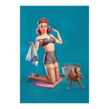 Pinup Girl Bathing A Dog (Print Only) thumbnail