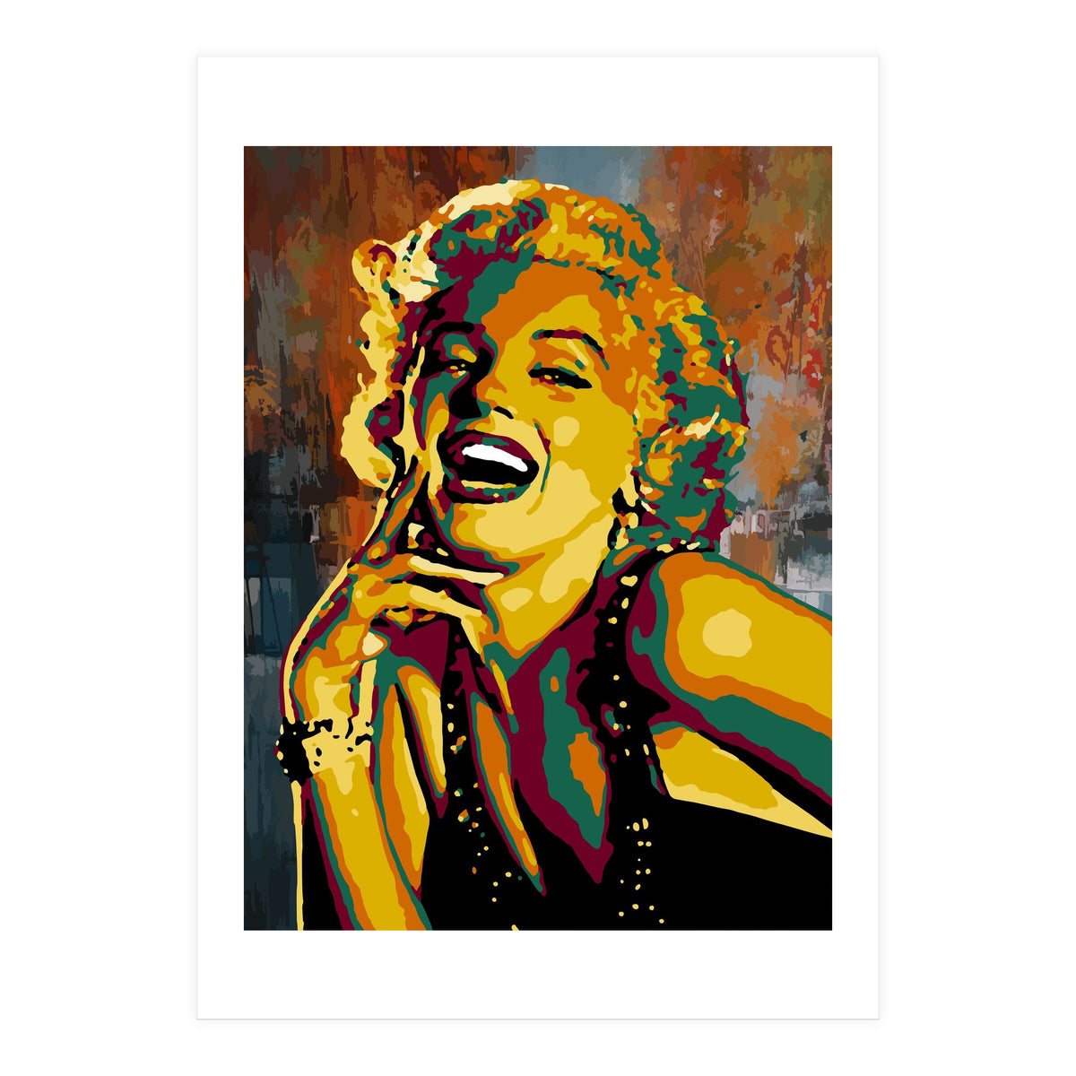 Marilyn Monroe Colorful abstract (Print Only)