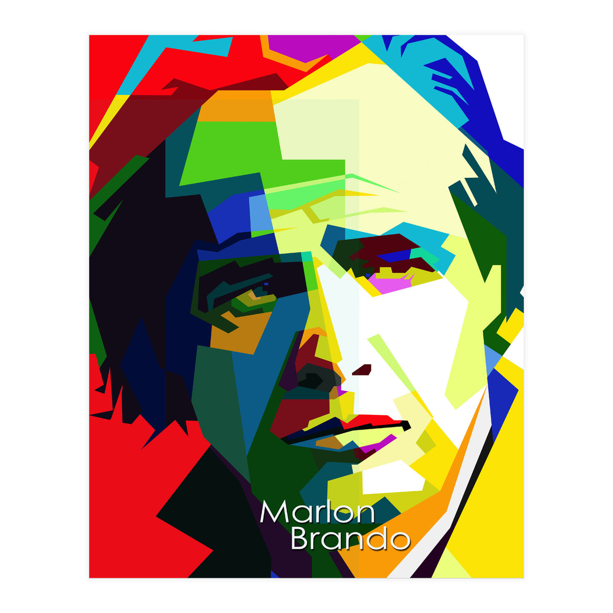 Marlon Brando Pop Art WPAP (Print Only)