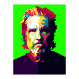 Jeff Bridges Hollywood Actor Pop Art WPAP (Print Only) thumbnail