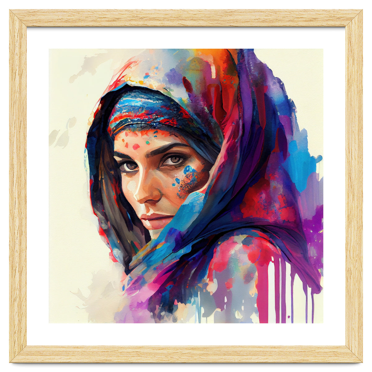 Vivid Veil Side Portrait