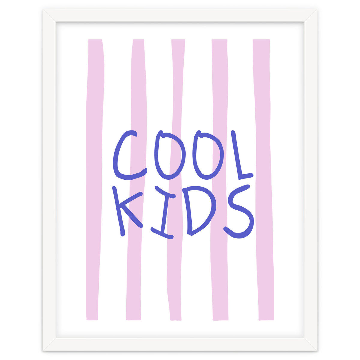 Cool Kids Club, Fun Playful Quote Print for Kids Room and Playroom Decor