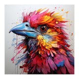 Vibrant Abstract Bird Portrait Watercolor Splash (Print Only) thumbnail