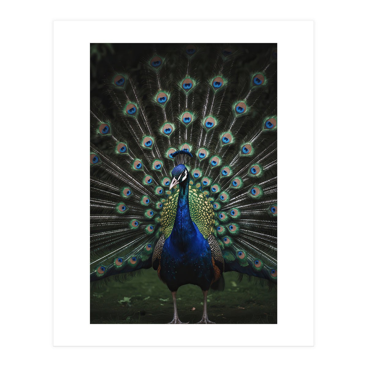 Peacock Portrait Photography (Print Only)