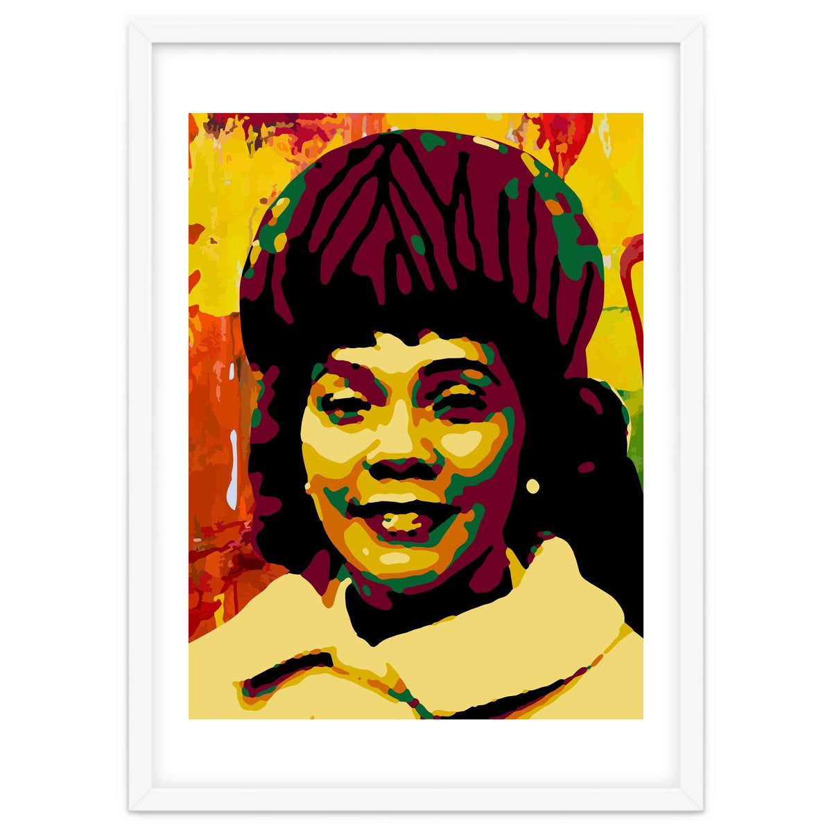 Coretta Scott King Colorful Abstract Art