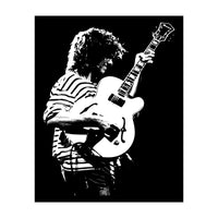 Pat Metheny American Jazz Musician in Monochrome (Print Only)