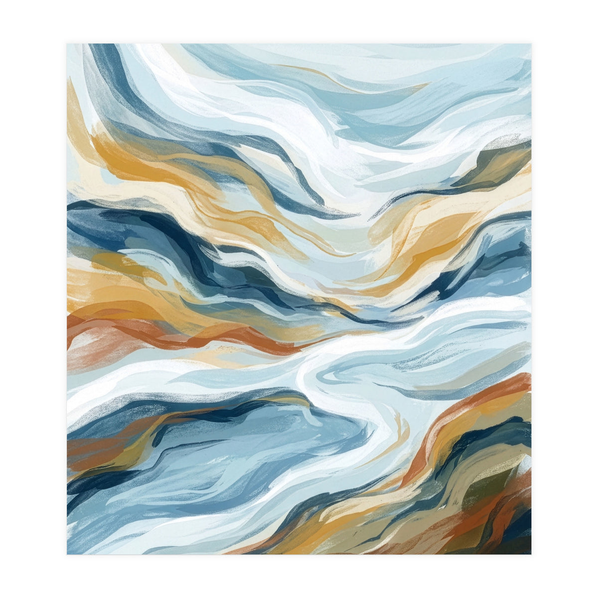 Flowing Earth Tones (Print Only)