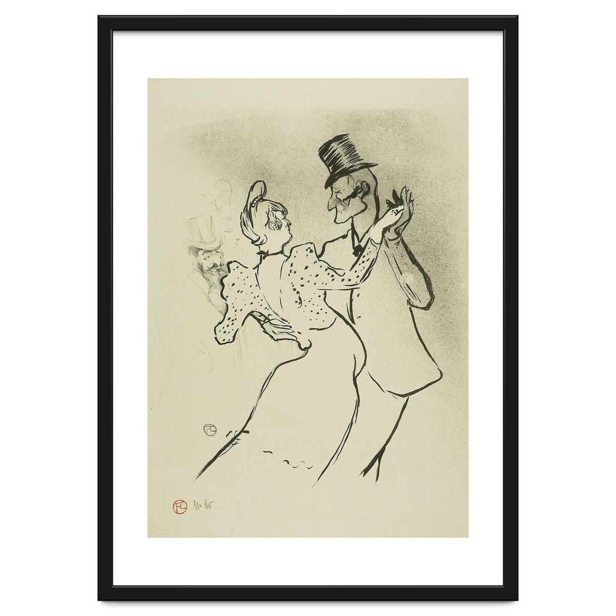La Goulue. Henri de Toulouse-Lautrec; French, 1864-1901. Date: 1894. Dimensions: 308 × 254 mm (im...