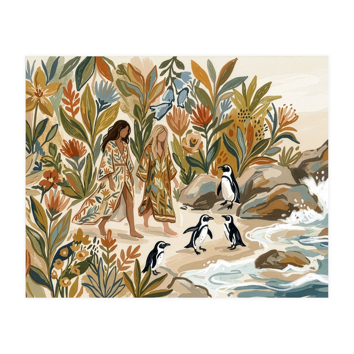 Bohemian Coastal Stroll (Print Only)