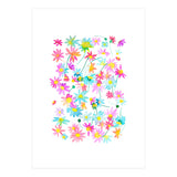 Daisies Spring Floral Pastel Watercolor (Print Only) thumbnail