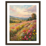 Serene Wildflower Meadow at Sunset Oil Painting thumbnail