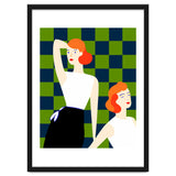 Moods, Checkers Girl Friends Chic Chess, Modern Bohemian Eclectic Woman Girl Boss, Bff Fashion Style thumbnail