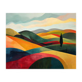 Abstract Tuscan Hills Landscape Painting (Print Only) thumbnail