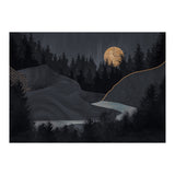 Abstract Landscape Midnight Moon (Print Only) thumbnail