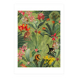 Monkeys In Tropical Jungle Paradise (Print Only) thumbnail