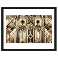Art Deco Gold Geometric Pattern