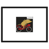Cartoon Dog Marty cycling with Pizza thumbnail