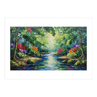 Tropical Jungle Oasis (Print Only)