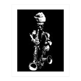 Rahsaan Roland Kirk Jazz Music Legend in Grayscale (Print Only) thumbnail