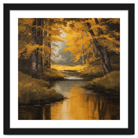 Golden Autumn Forest River