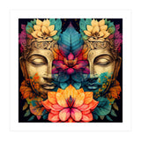 Twin Lotus Buddha Portrait (Print Only) thumbnail