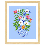 The Floopy Planter, Abstract Flower Pot Illustration, Pop Bohemian Eclectic Botanical, Flower Colorful Blossom thumbnail