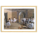 The Dance Foyer at the Opera on the rue Le Peletier, 1872 - 32x46 cm - oil on canvas. thumbnail