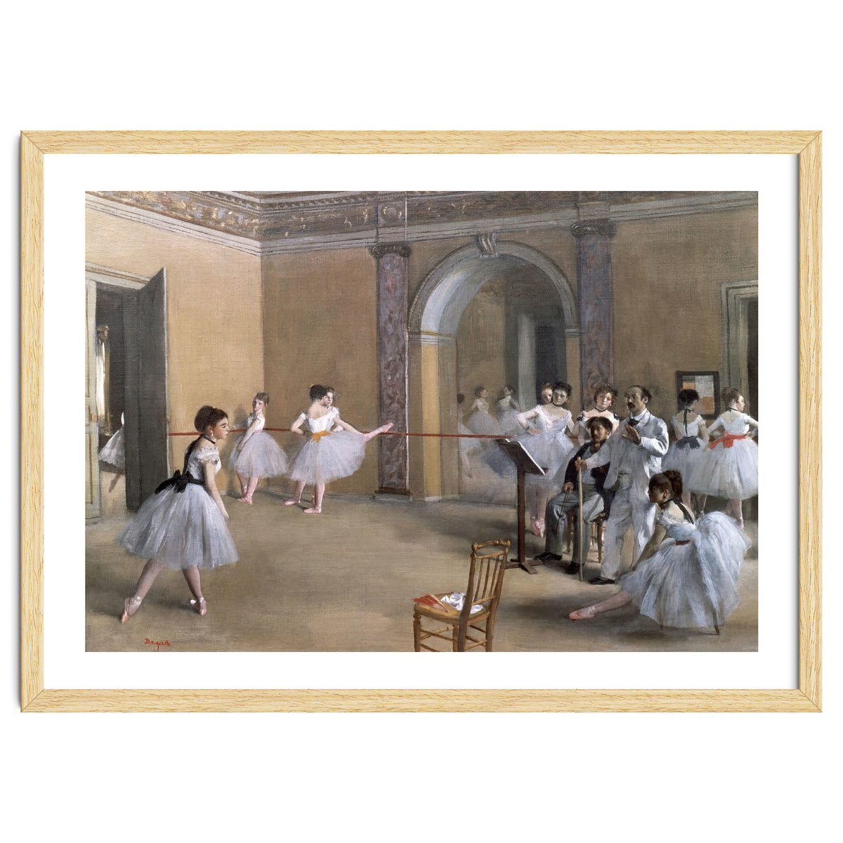 The Dance Foyer at the Opera on the rue Le Peletier, 1872 - 32x46 cm - oil on canvas.