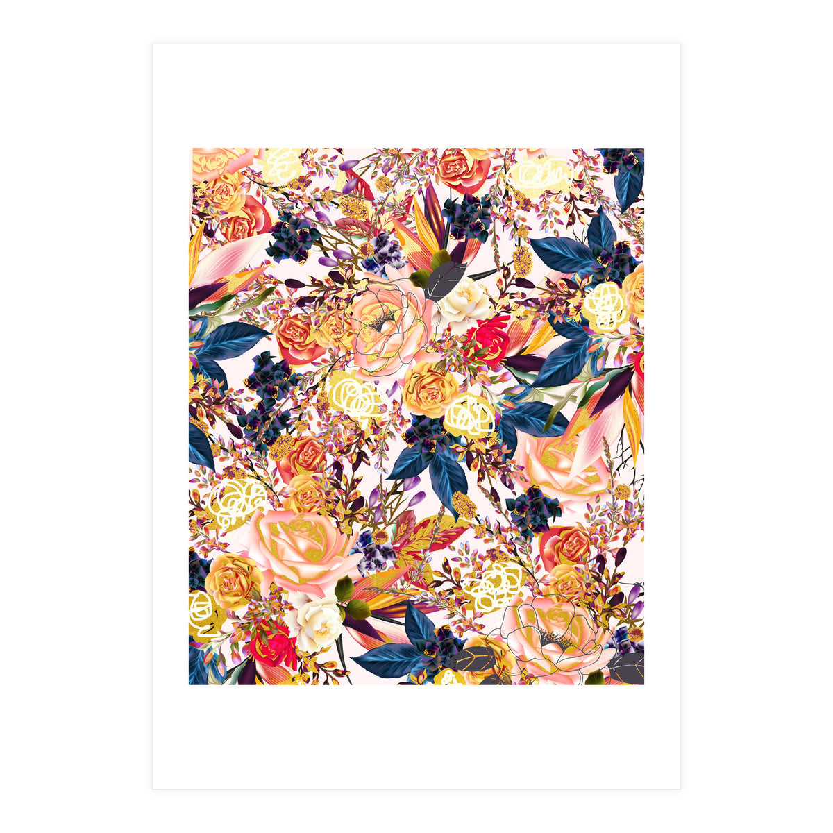 Rustic Floral #society6 #decor #buyart  (Print Only)