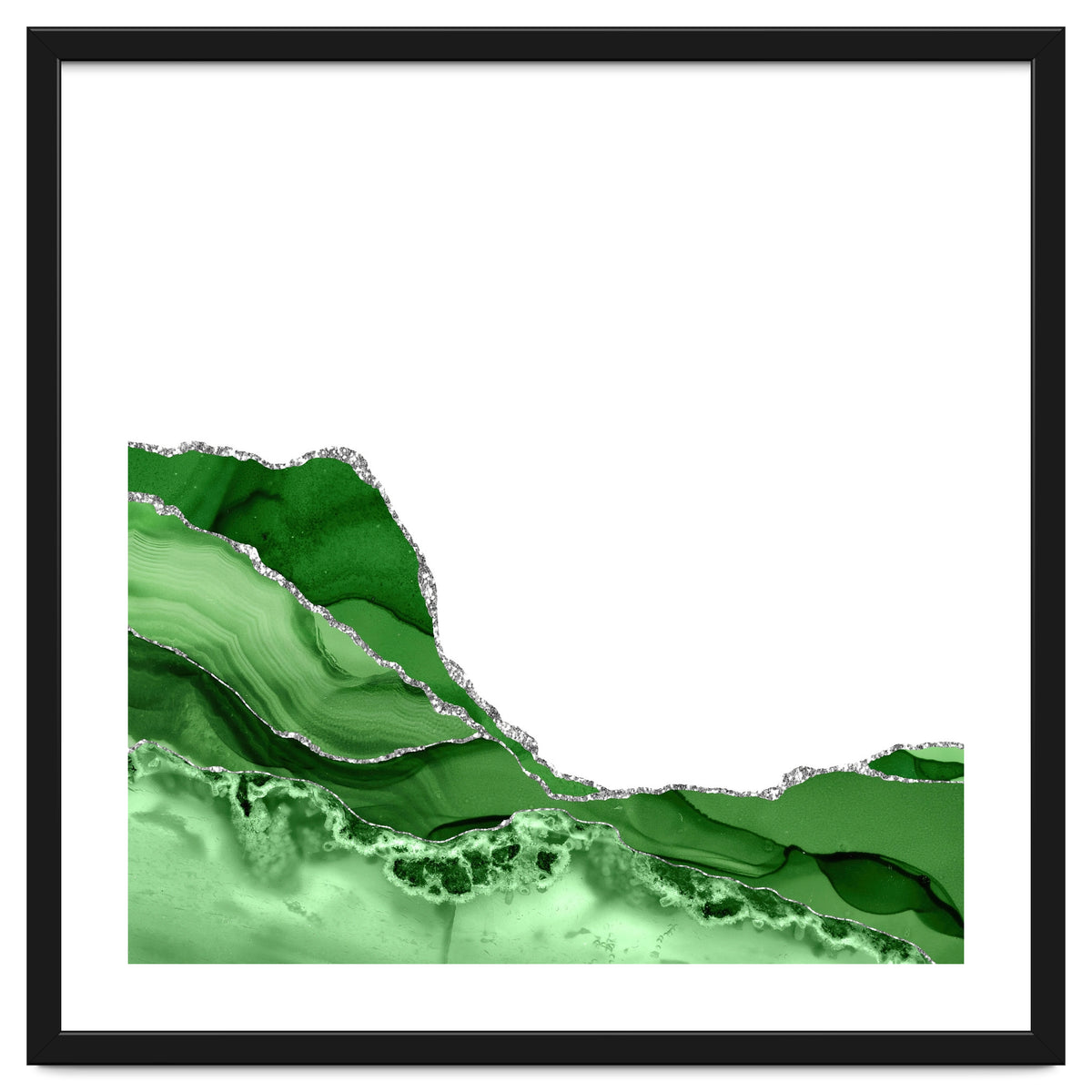 Green & Silver Agate Texture 05