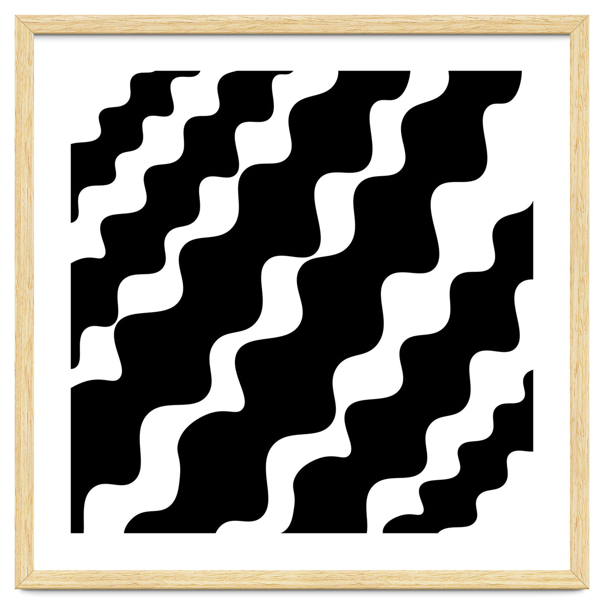 Black Wavy Pattern