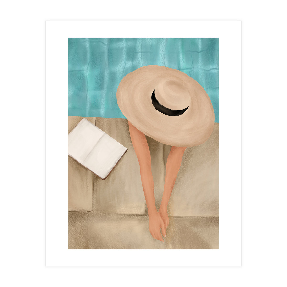 On The Edge Of The Pool II (Print Only)