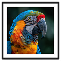 Close Up Of A Colorful Macaw Parrot
