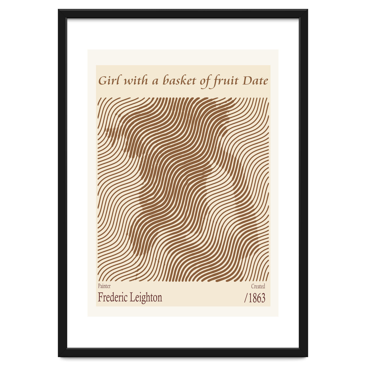 Girl With A Basket Of Fruit Date – Frederic Leighton (1863)