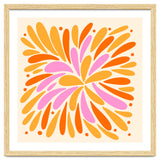 Floral Burst - pink, yellow and orange thumbnail