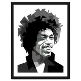 Jimi Hendrix Rock And Blues Music Black White thumbnail