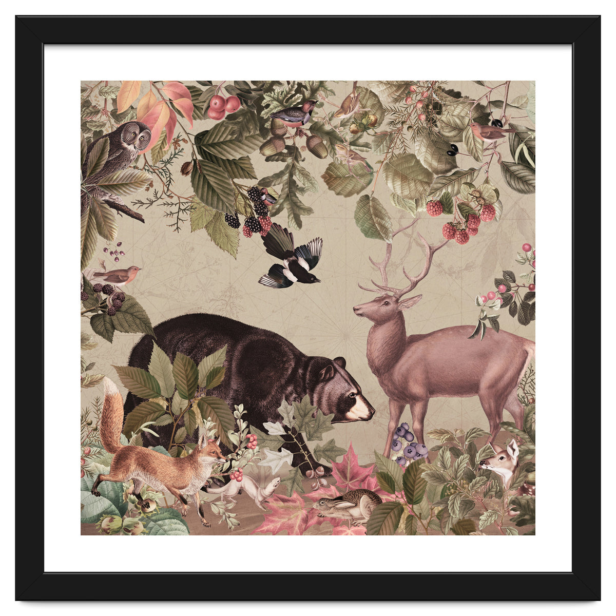 Nostalgic Autumn guardians of the forest