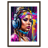 Girl In Headphones, Graffiti thumbnail