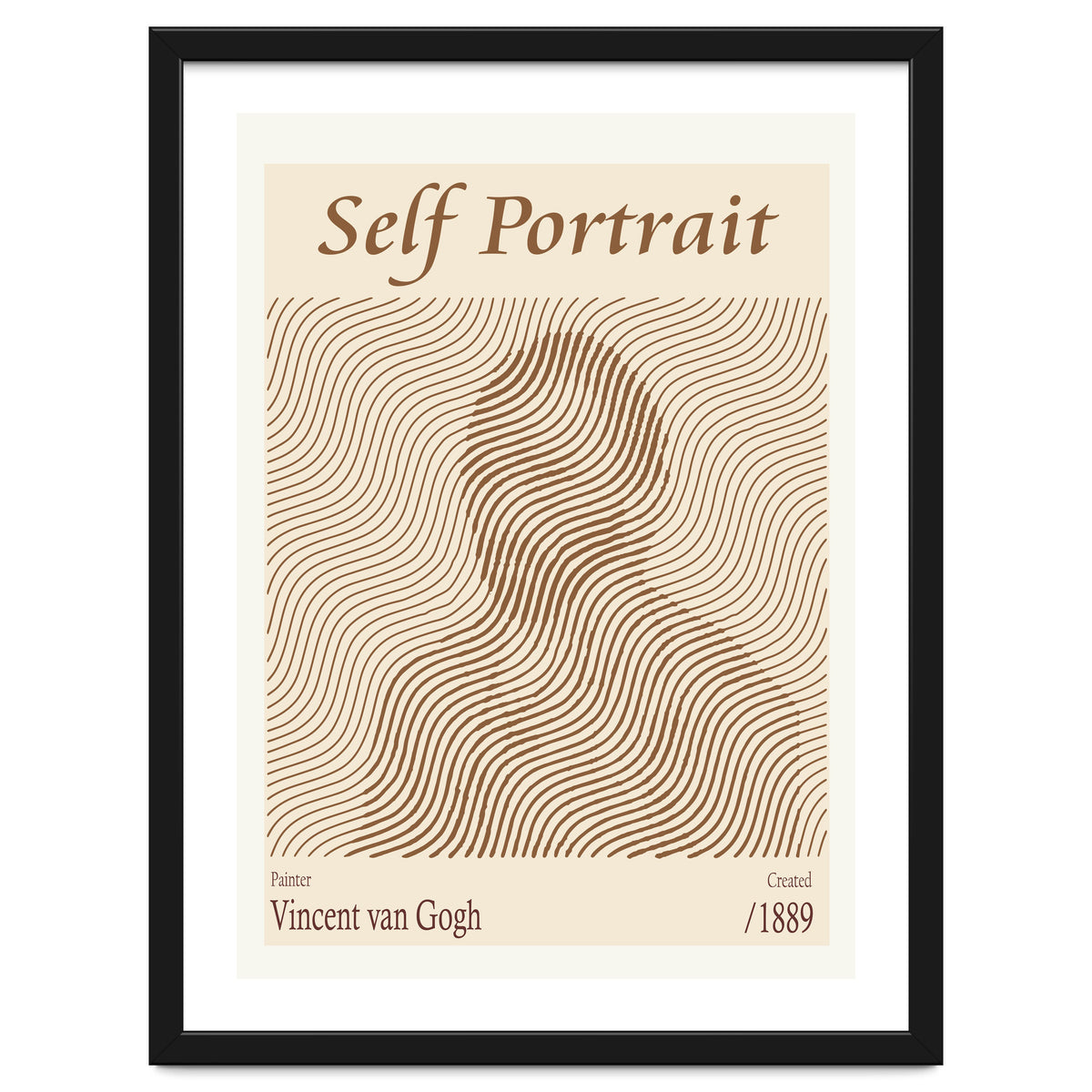 Self Portrait Vincent Van Gogh (1889)