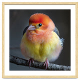 Beautiful Bird With Vibrant Orange And Yellow Plumage thumbnail