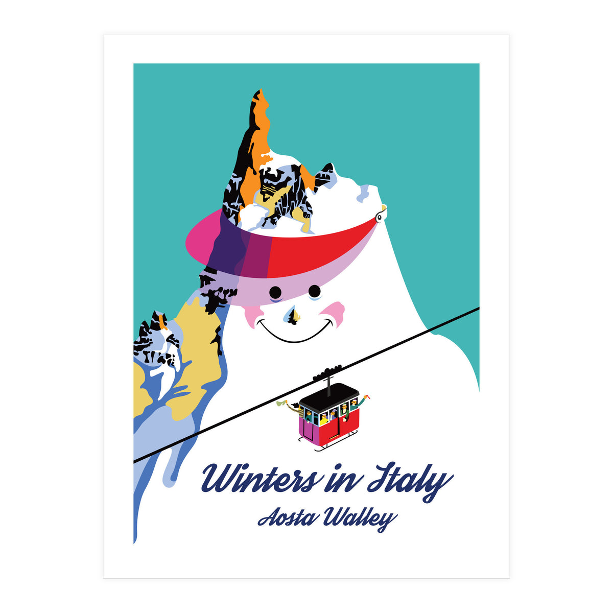 Winters In Italy Aosta Valley (Print Only)