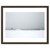 Fence in the winter seascape thumbnail