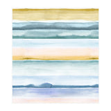 Relaxing Calm Stripes Blue Yellow (Print Only) thumbnail